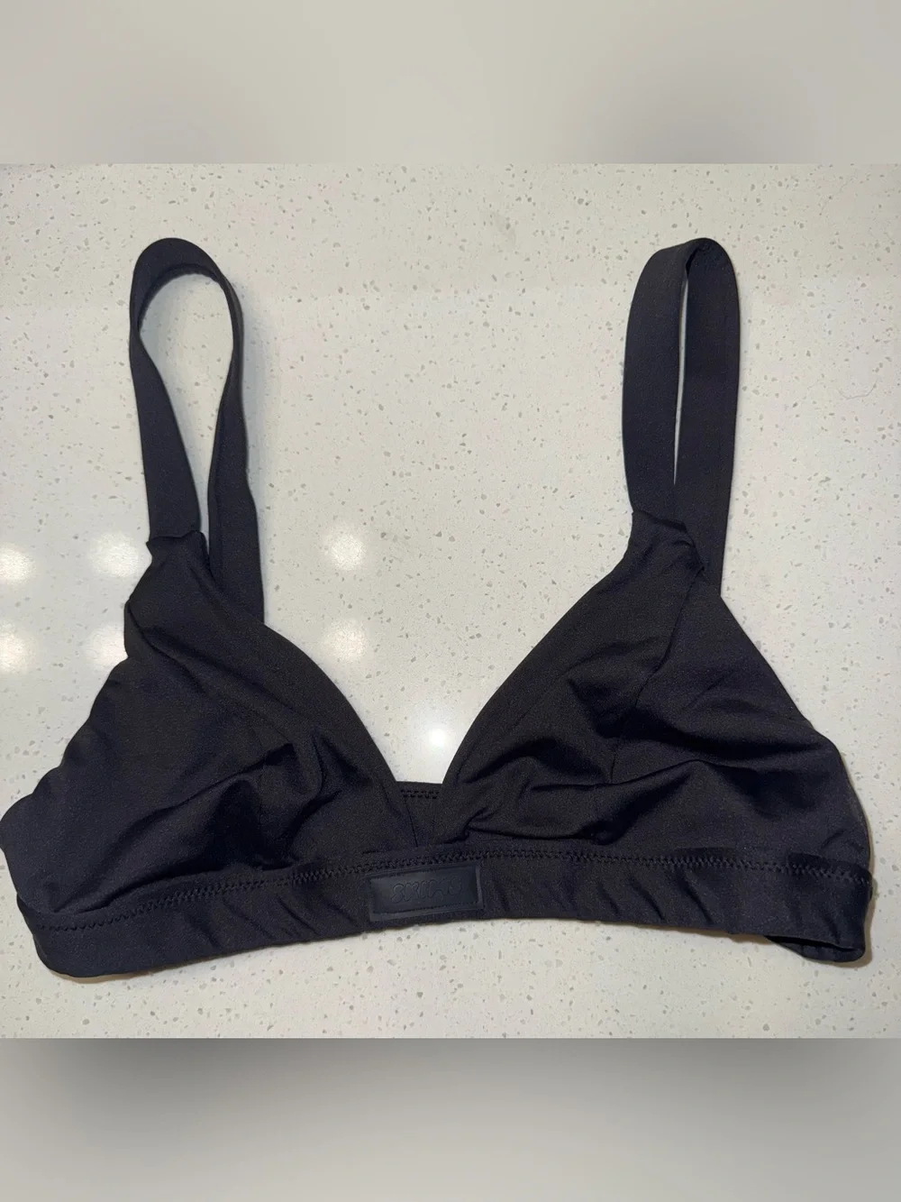 SKIMS Black Triangle Swim Bikini Set